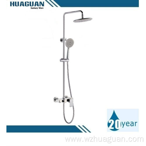 Brass Wall Mounted Bath Tub Rain Shower Faucet